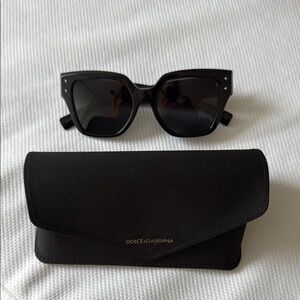 Dolce & Gabbana Black Sunglasses the sharp family square sunglasses. NEW